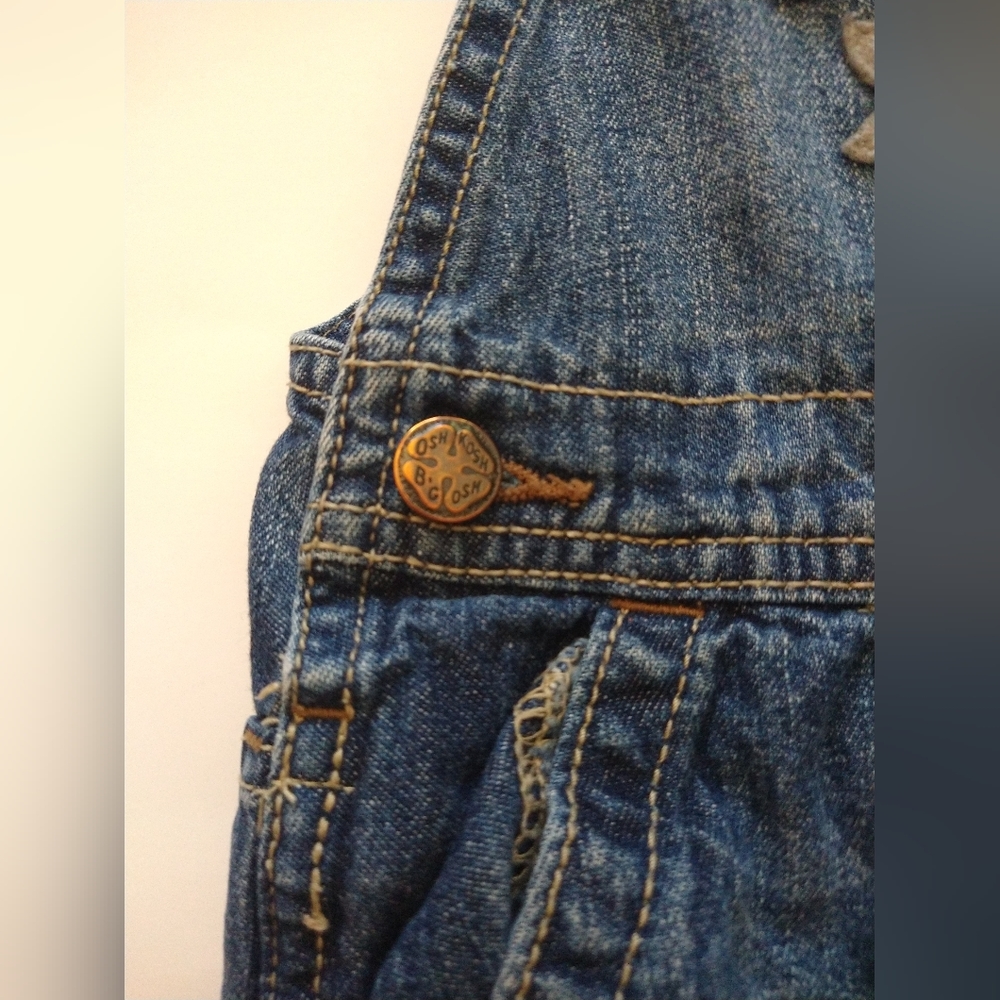 Lot of 2 Branded Boys Blue Jeans Bootcut & Oshkosh B’gosh 18 - 24 Months Cotton - Picture 6 of 16